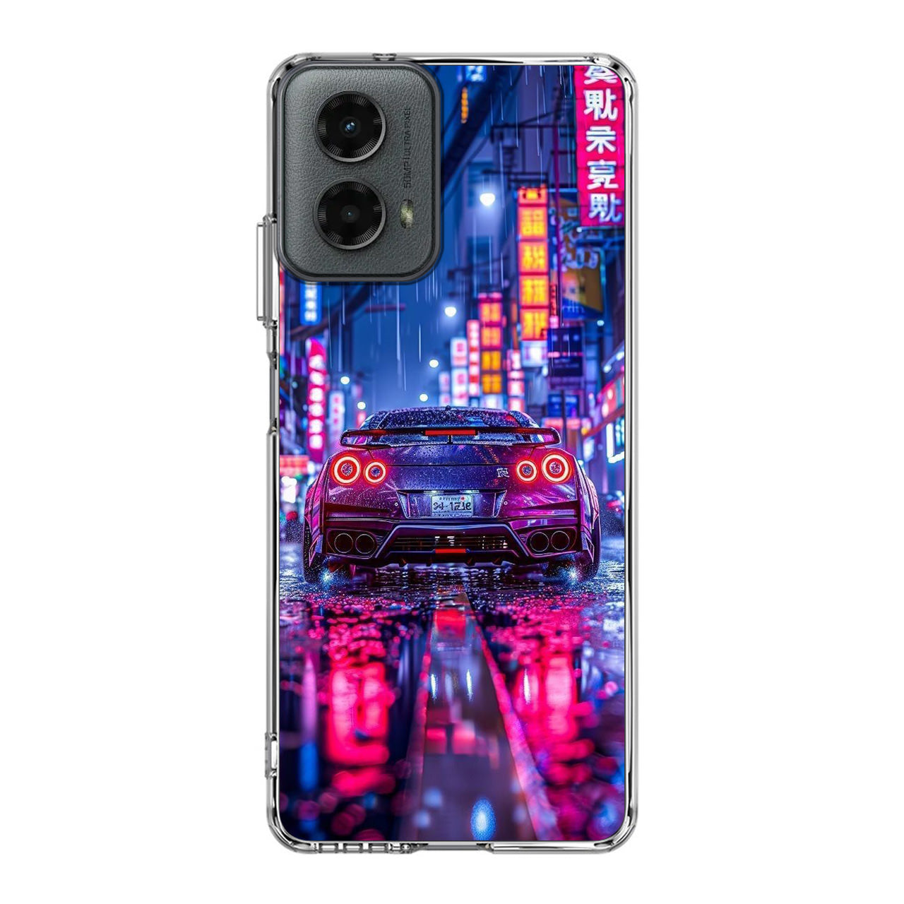 Neon Midnight Drift Tokyo Rain Motorola Moto G 5G 2024 Case