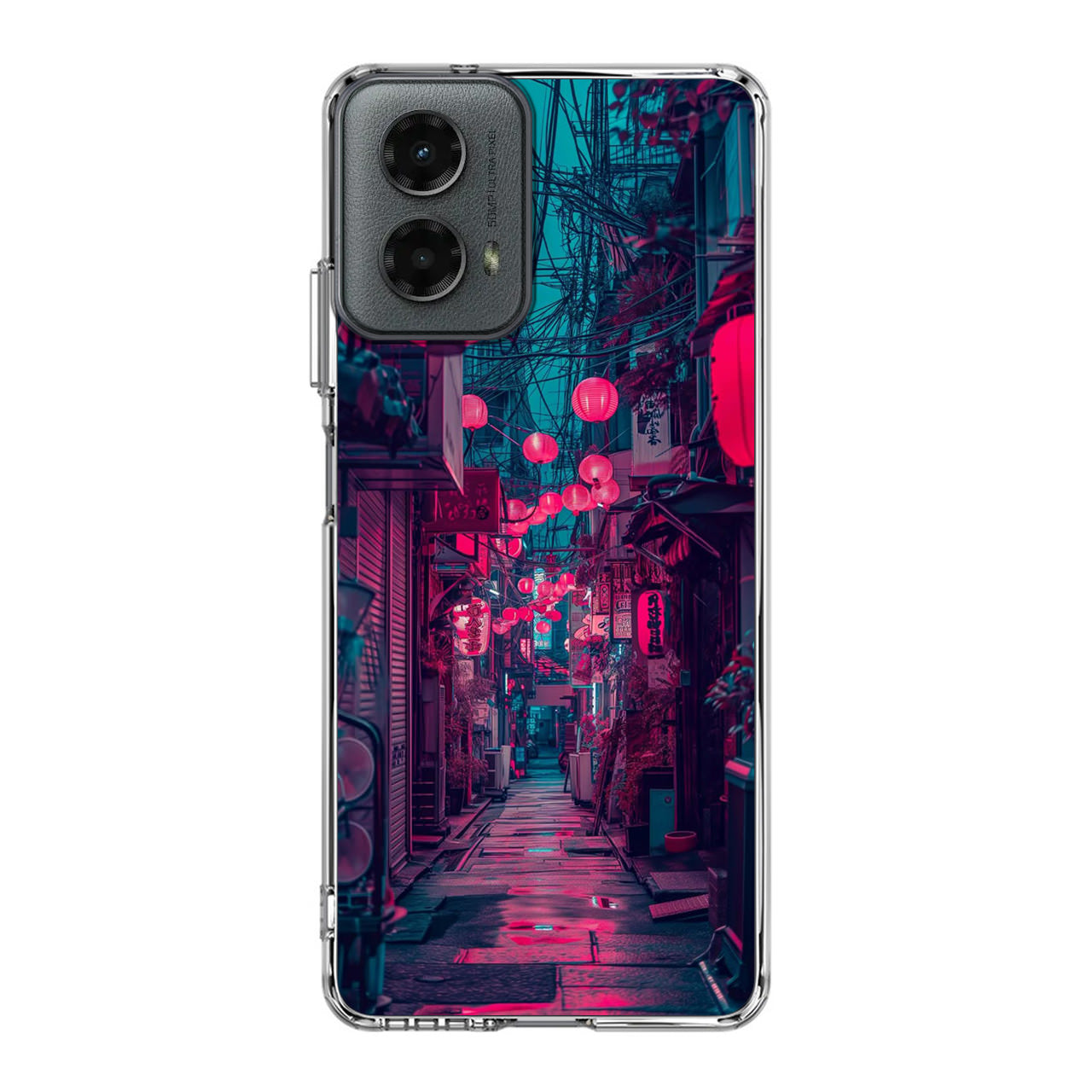 Neon Veins of the Night Market Motorola Moto G 5G 2024 Case