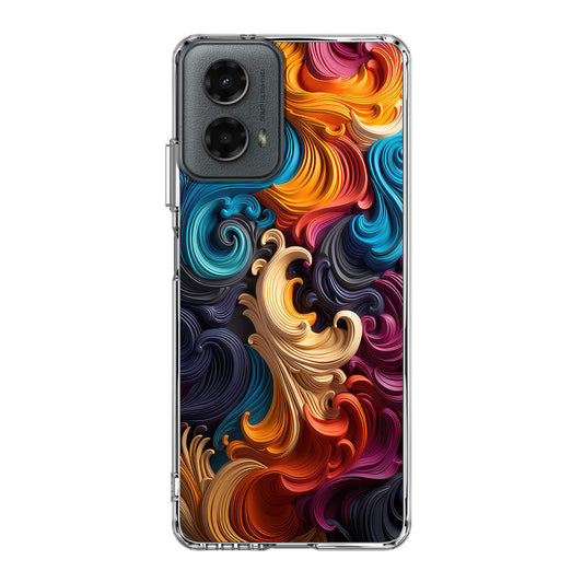 The Dance of Abstract Waves Motorola Moto G 5G 2024 Case