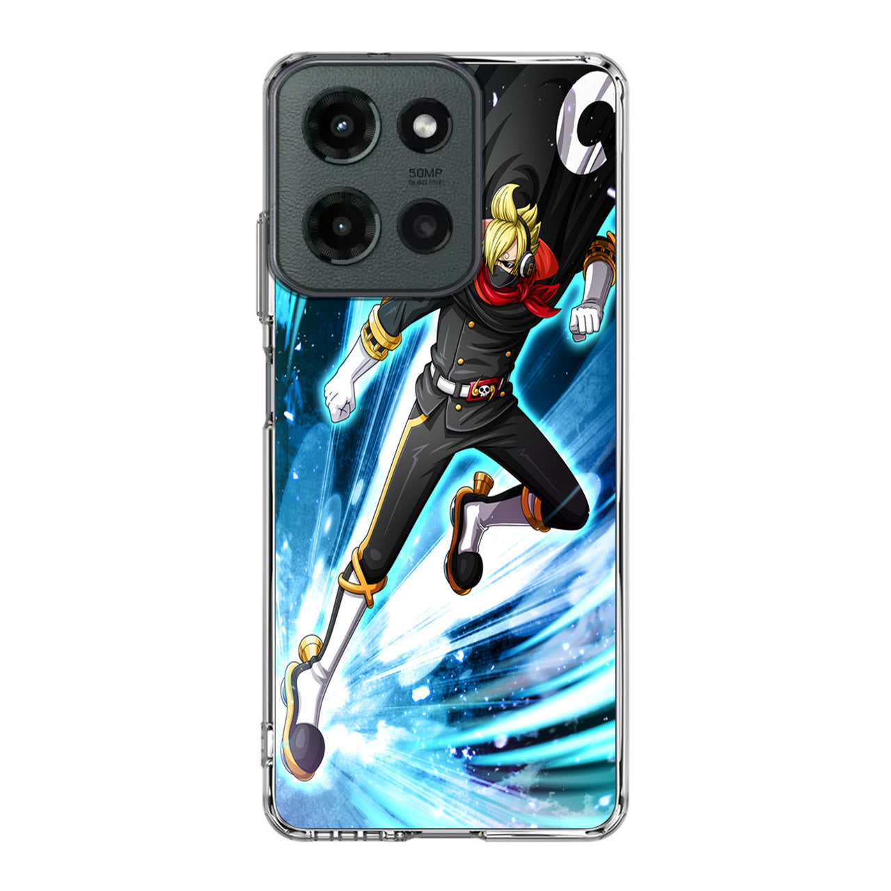 Stealth Black Vinsmoke Sanji Motorola Moto G 2025 Case