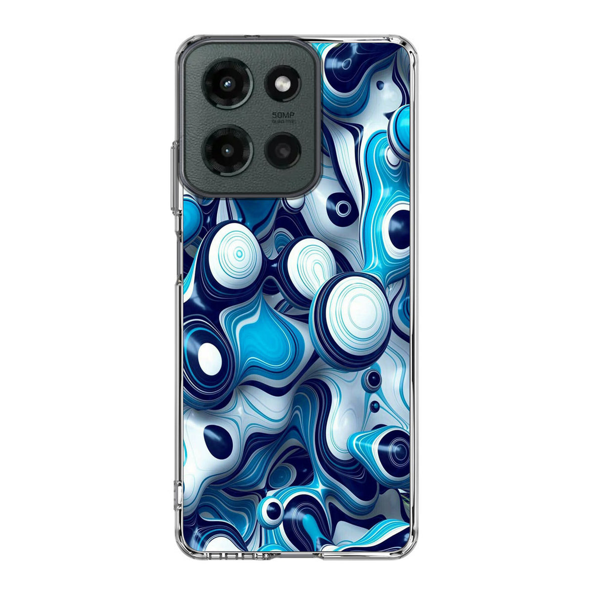 Abstract Art All Blue Motorola Moto G 2025 Case