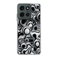 Abstract Art Black White Motorola Moto G 2025 Case