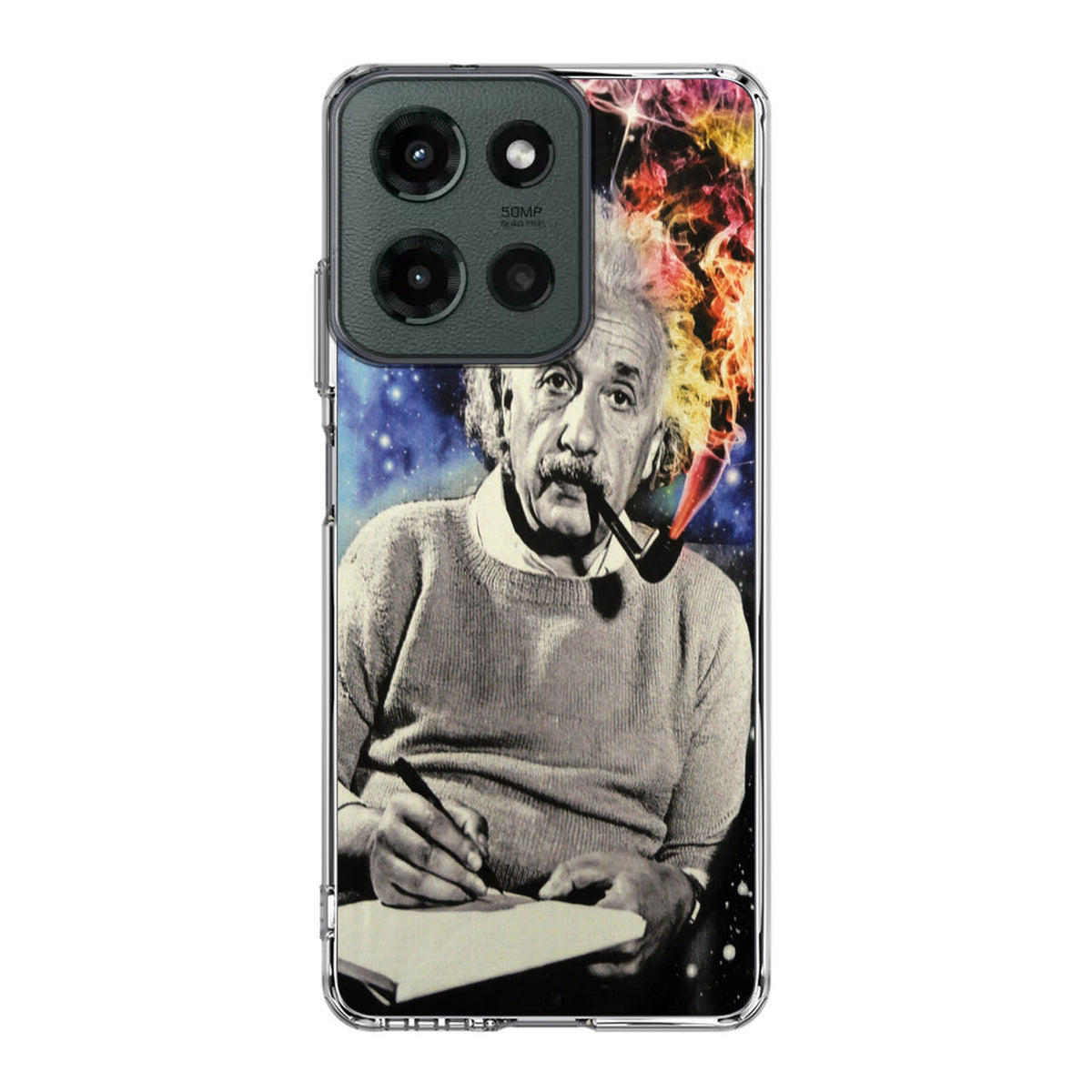 Albert Einstein Smoking Motorola Moto G 2025 Case