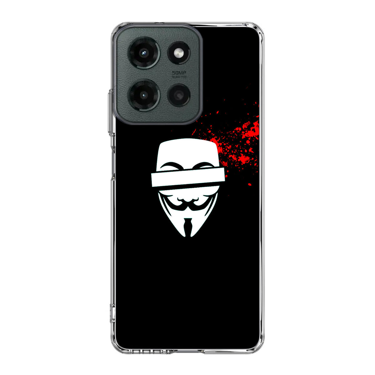 Anonymous Blood Splashes Motorola Moto G 2025 Case