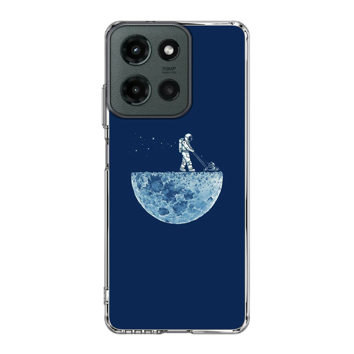 Astronaut Mowing The Moon Motorola Moto G 2025 Case