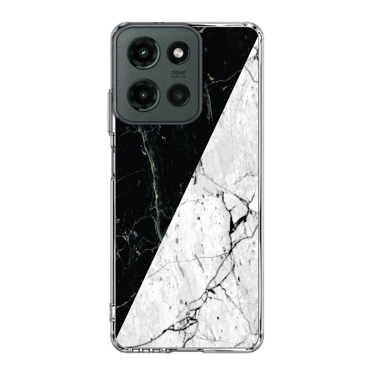 B&W Marble Motorola Moto G 2025 Case