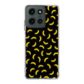Bananas Fruit Pattern Black Motorola Moto G 2025 Case