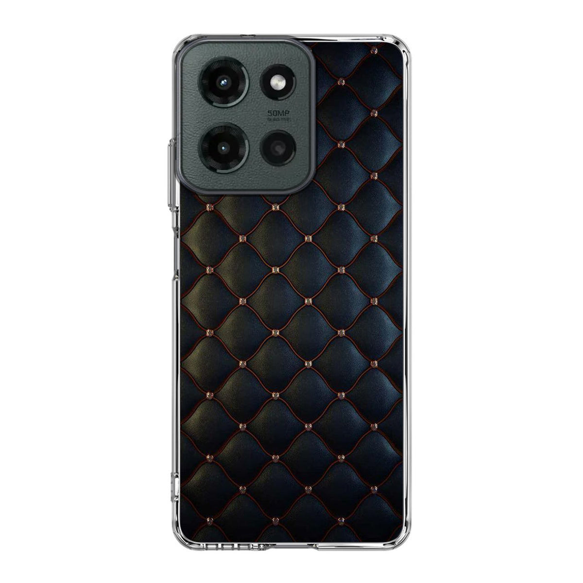 Black Royal Pattern Motorola Moto G 2025 Case
