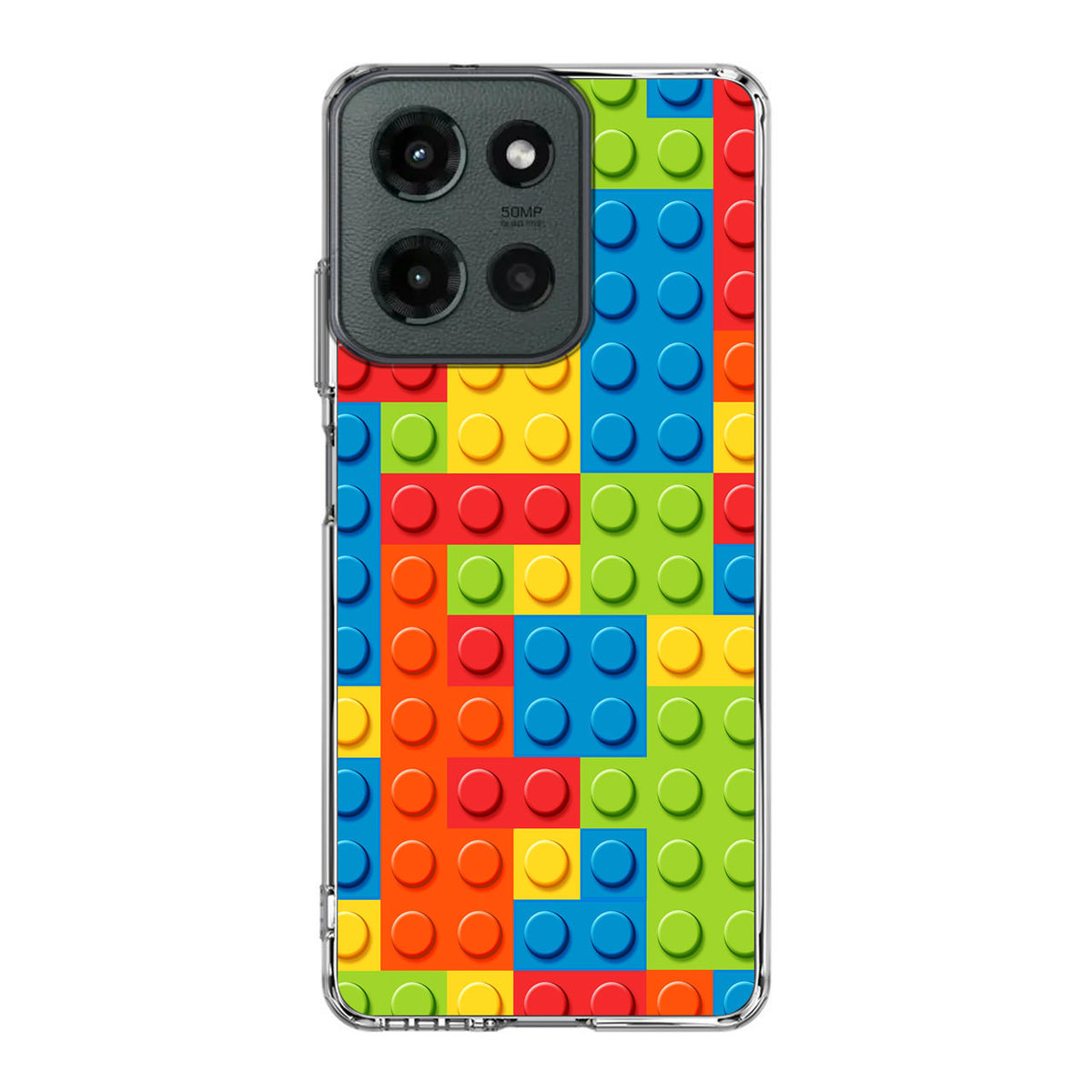 Blocks Rainbow Pattern Motorola Moto G 2025 Case