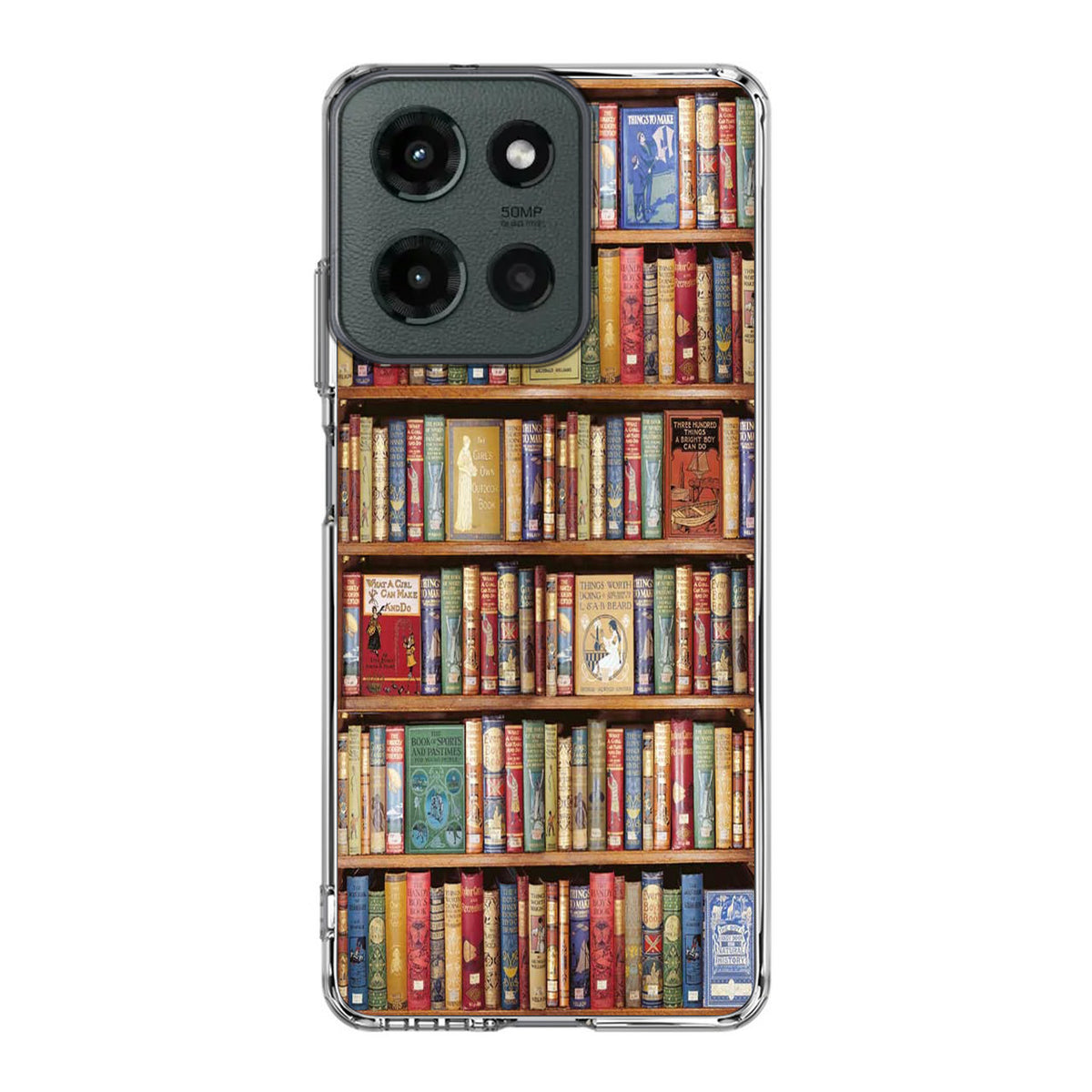 Bookshelf Library Motorola Moto G 2025 Case