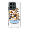 Cats on A Bowl Motorola Moto G 2025 Case