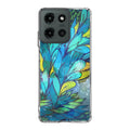 Colorful Art in Blue Motorola Moto G 2025 Case