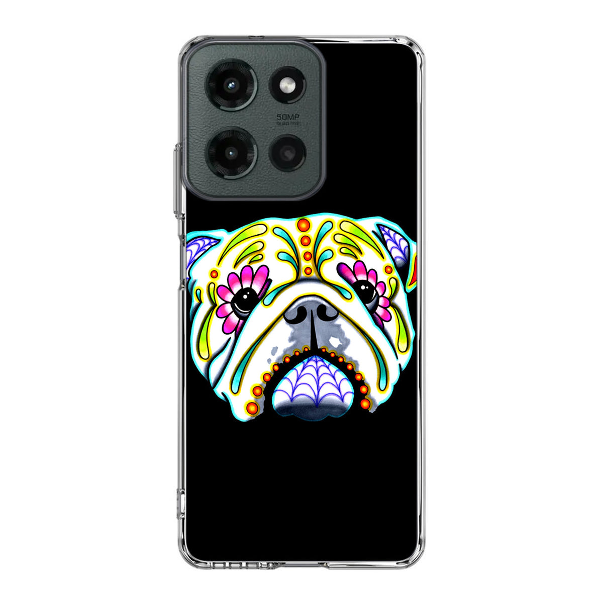 Colorful Bulldog Art Motorola Moto G 2025 Case