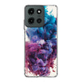 Colorful Dust Art on White Motorola Moto G 2025 Case