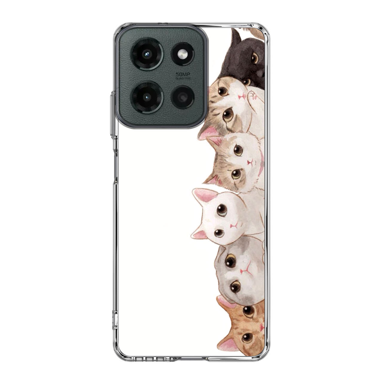 Cute Cats Vertical Motorola Moto G 2025 Case