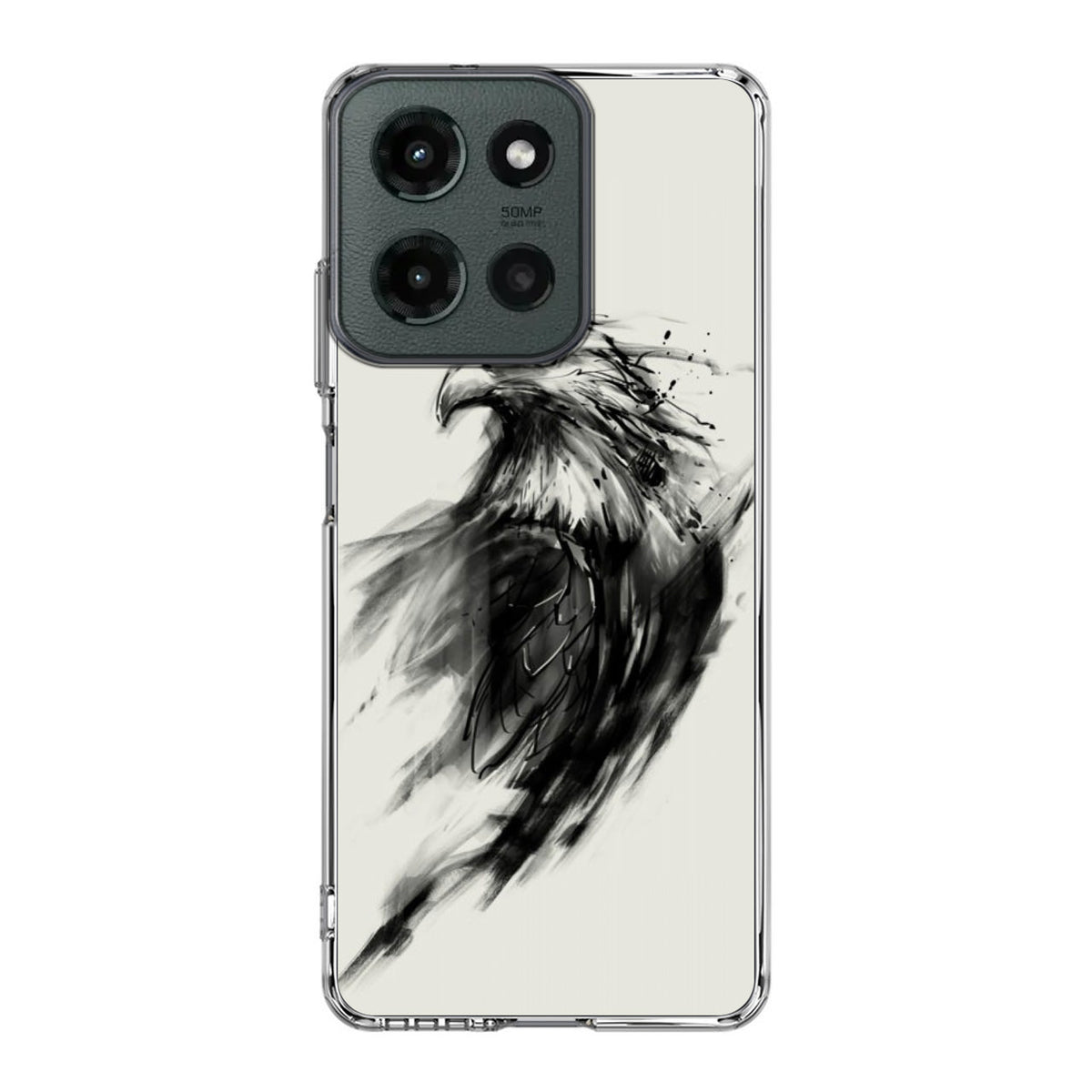 Eagle Art Black Ink Motorola Moto G 2025 Case