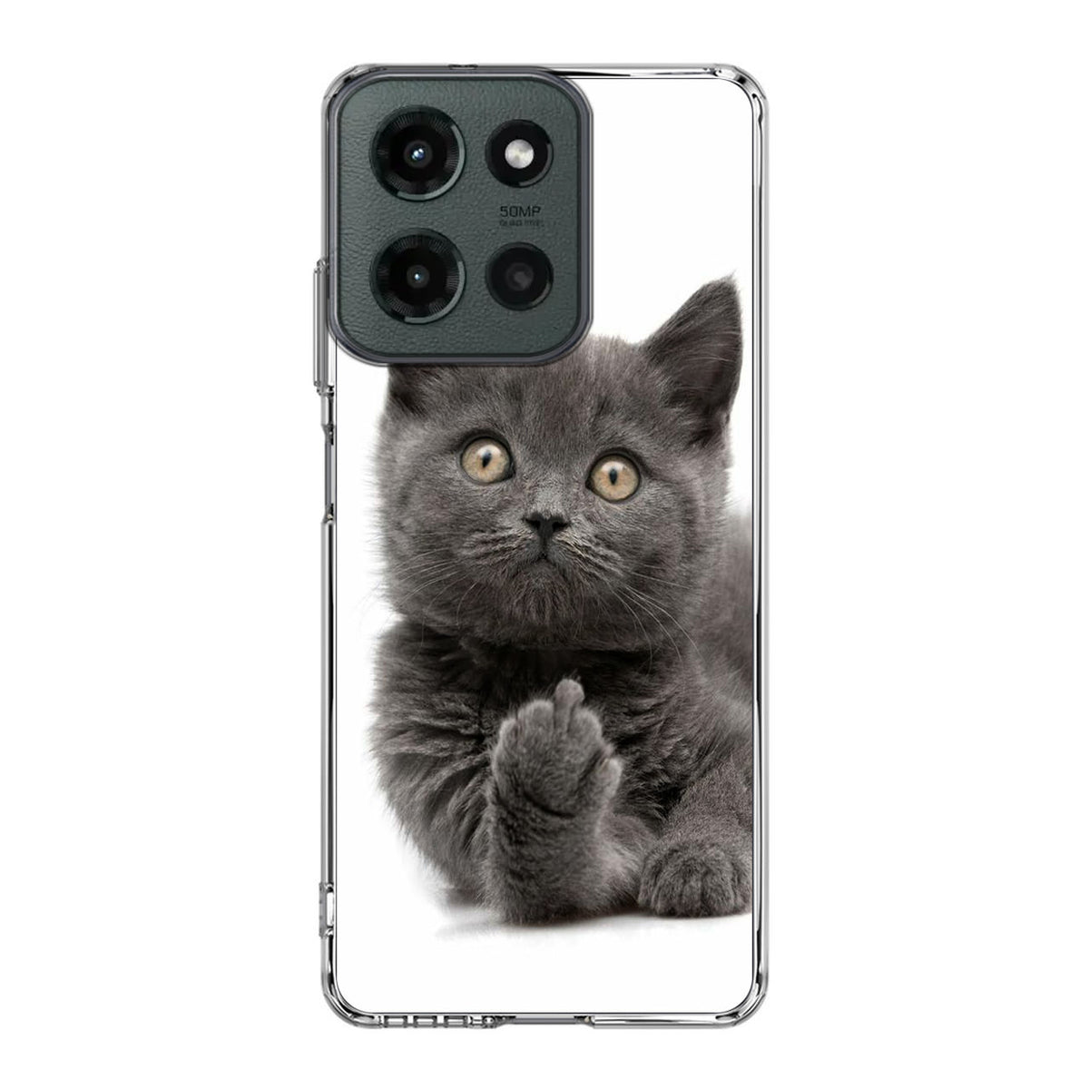 Finger British Shorthair Cat Motorola Moto G 2025 Case
