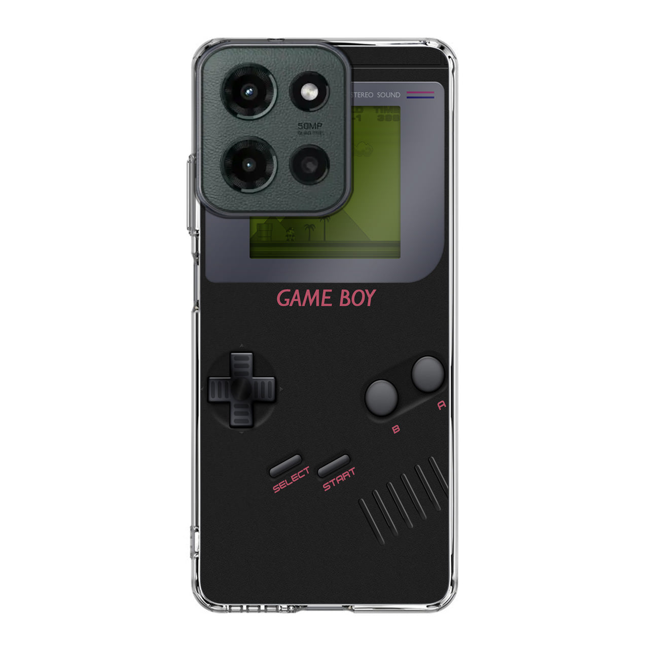 Game Boy Black Model Motorola Moto G 2025 Case