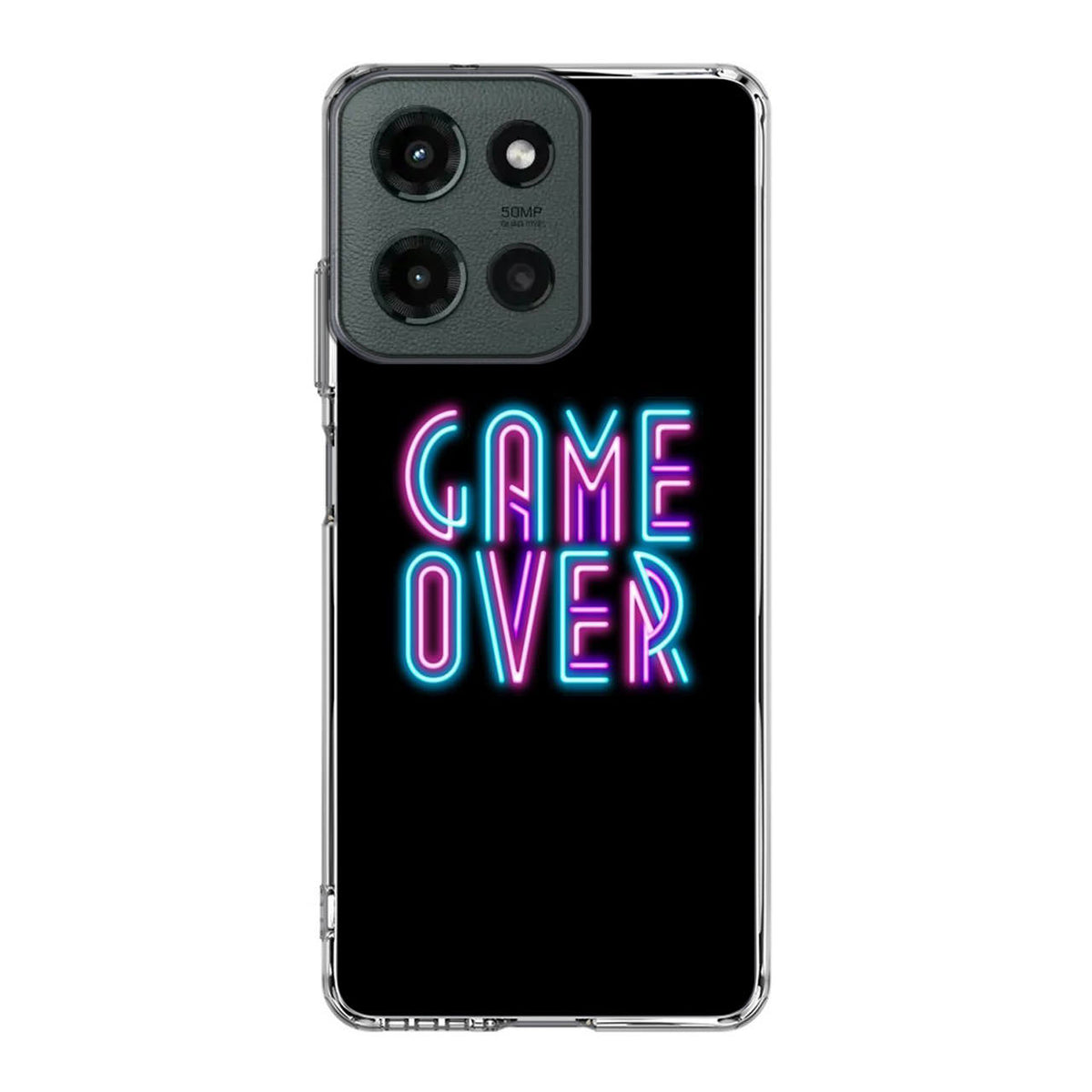 Game Over Neon Motorola Moto G 2025 Case