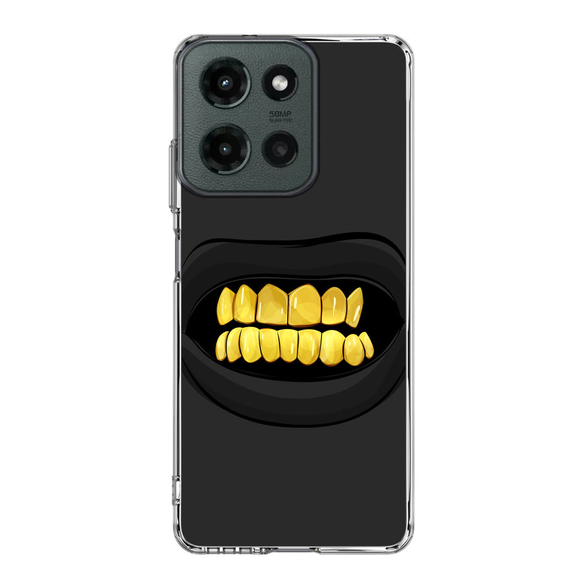 Gold Grillz Motorola Moto G 2025 Case