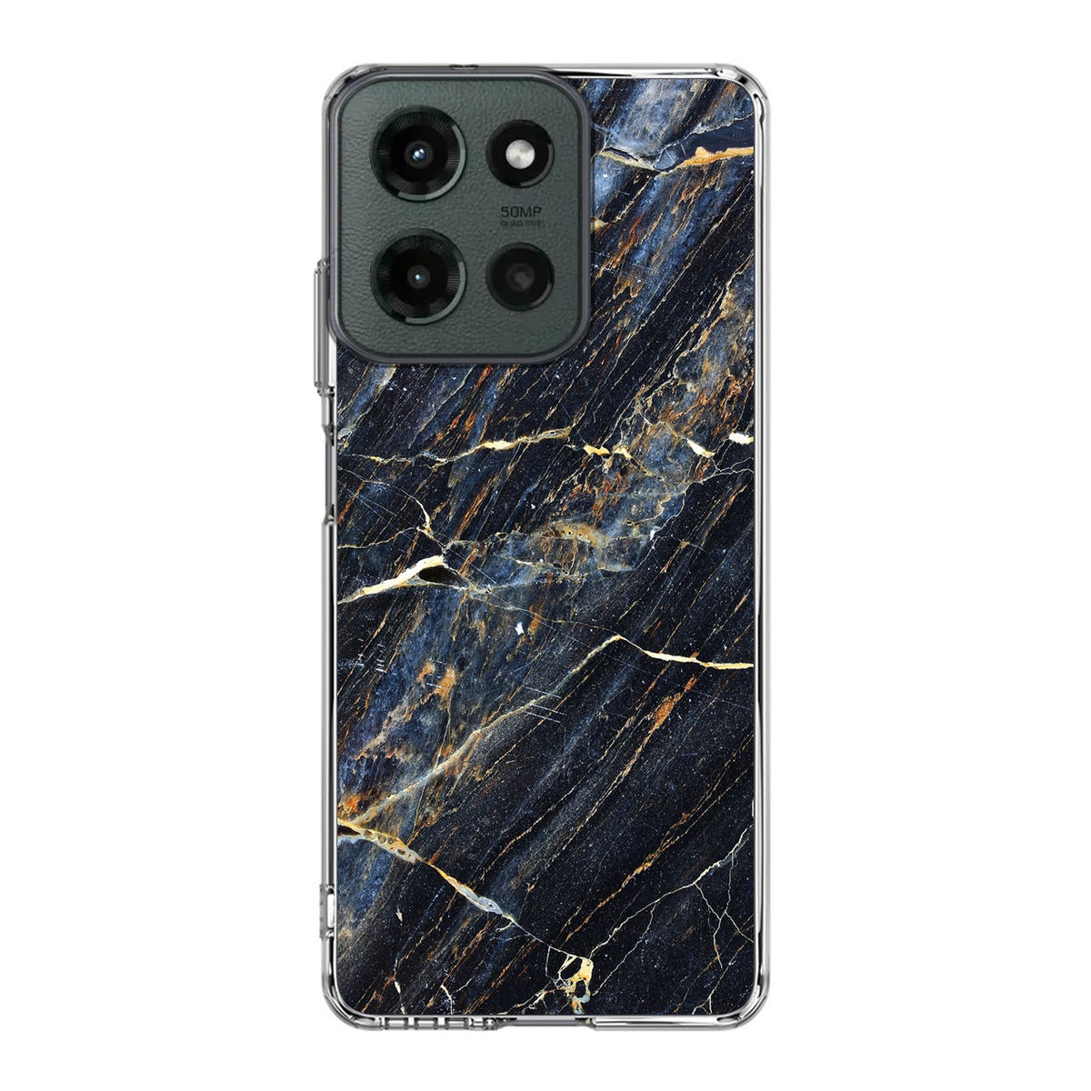 Golden Black Marble Motorola Moto G 2025 Case