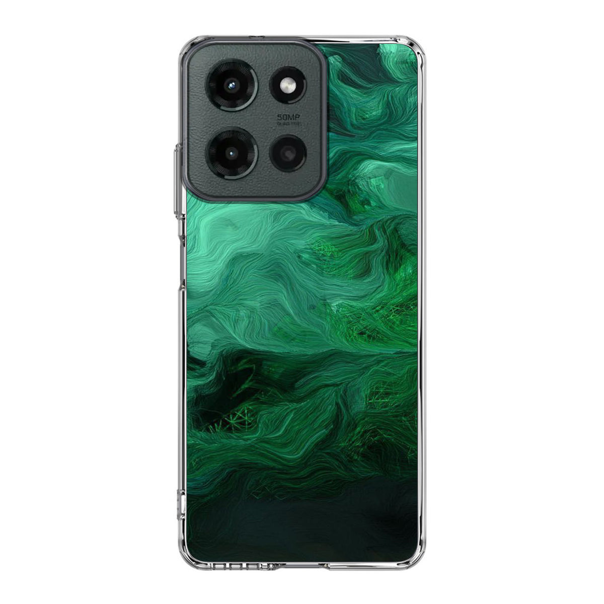 Green Abstract Art Motorola Moto G 2025 Case