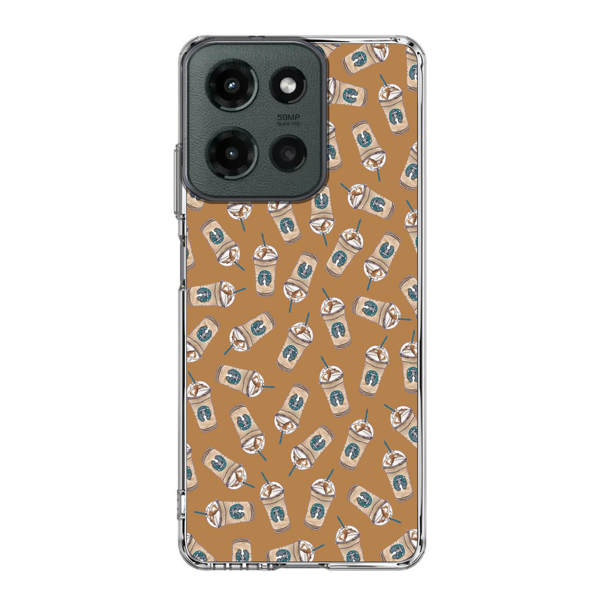 Iced Cappuccinos Lover Pattern Motorola Moto G 2025 Case
