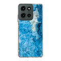 Navy Blue Marble Motorola Moto G 2025 Case