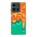 Orange Paint Dripping Motorola Moto G 2025 Case