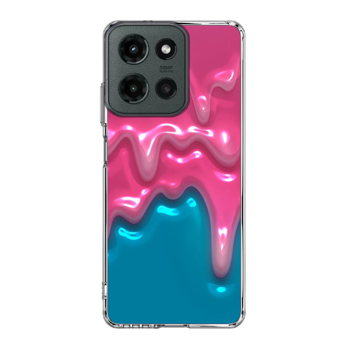 Pink Paint Dripping Motorola Moto G 2025 Case