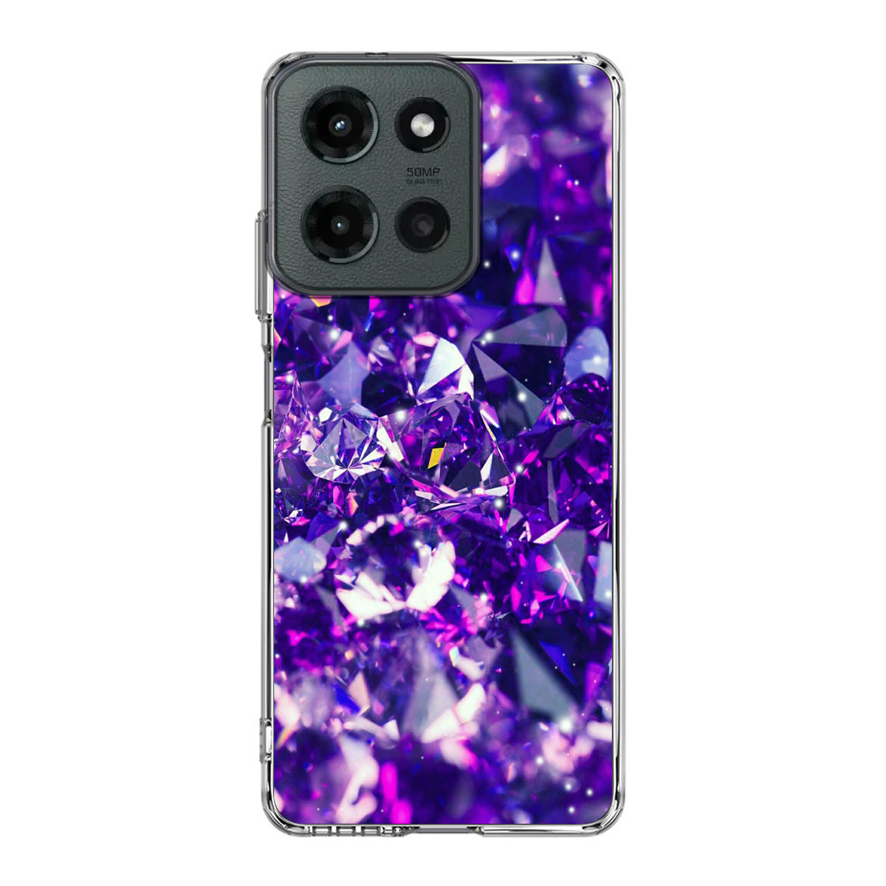 Purple Crystal Motorola Moto G 2025 Case