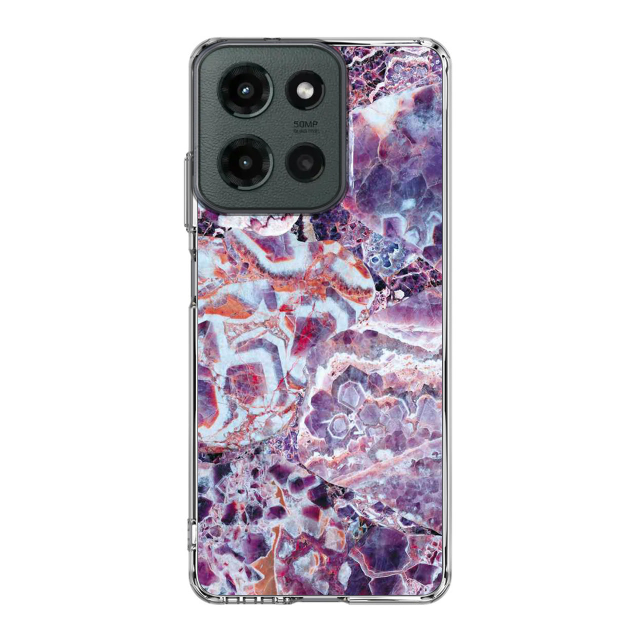 Purple Marble Motorola Moto G 2025 Case