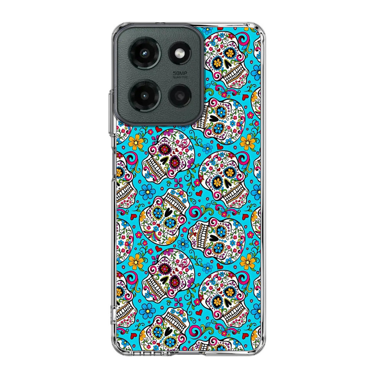Skull Floral Sugar Motorola Moto G 2025 Case