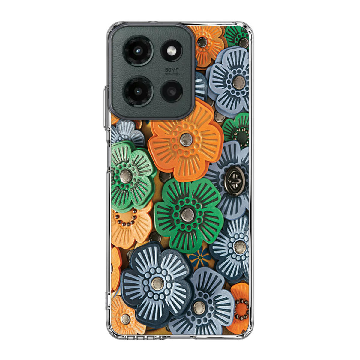 Tea Rose Applique Motorola Moto G 2025 Case