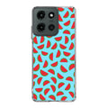 Watermelon Fruit Pattern Blue Motorola Moto G 2025 Case