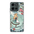 Alice And Cheshire Cat Poster Motorola Moto G 2025 Case