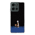 Calvin and Hobbes Space Motorola Moto G 2025 Case