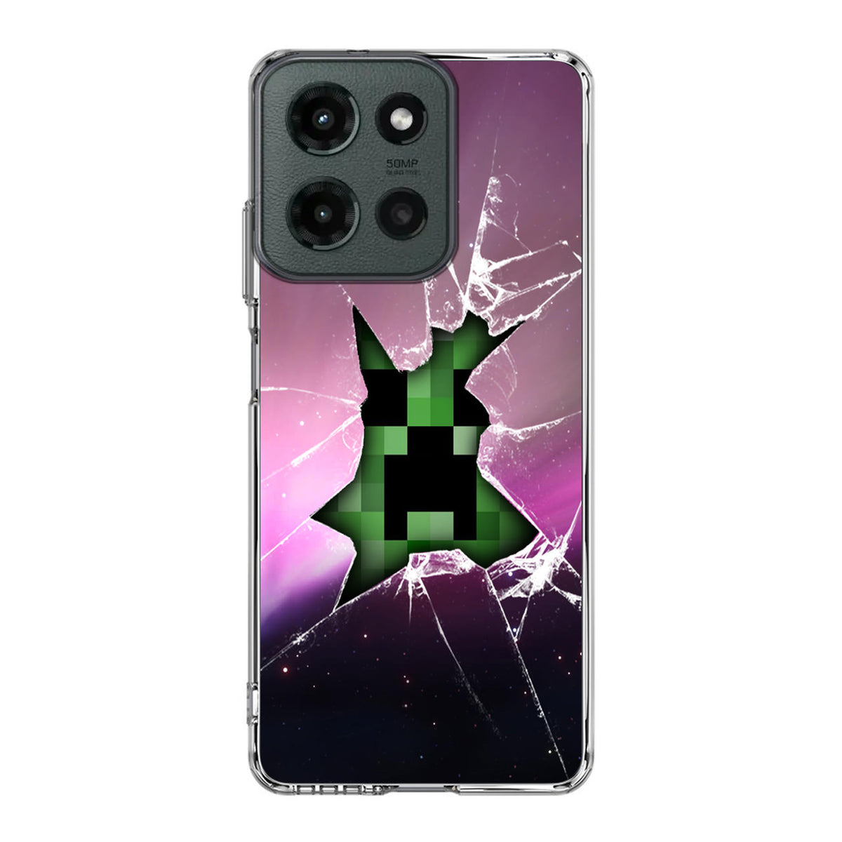 Creeper Glass Broken Violet Motorola Moto G 2025 Case