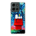Dog Lying Under Starry Night Van Gogh Motorola Moto G 2025 Case