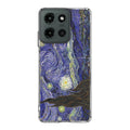 Dr Who Tardis In Van Gogh Starry Night Motorola Moto G 2025 Case