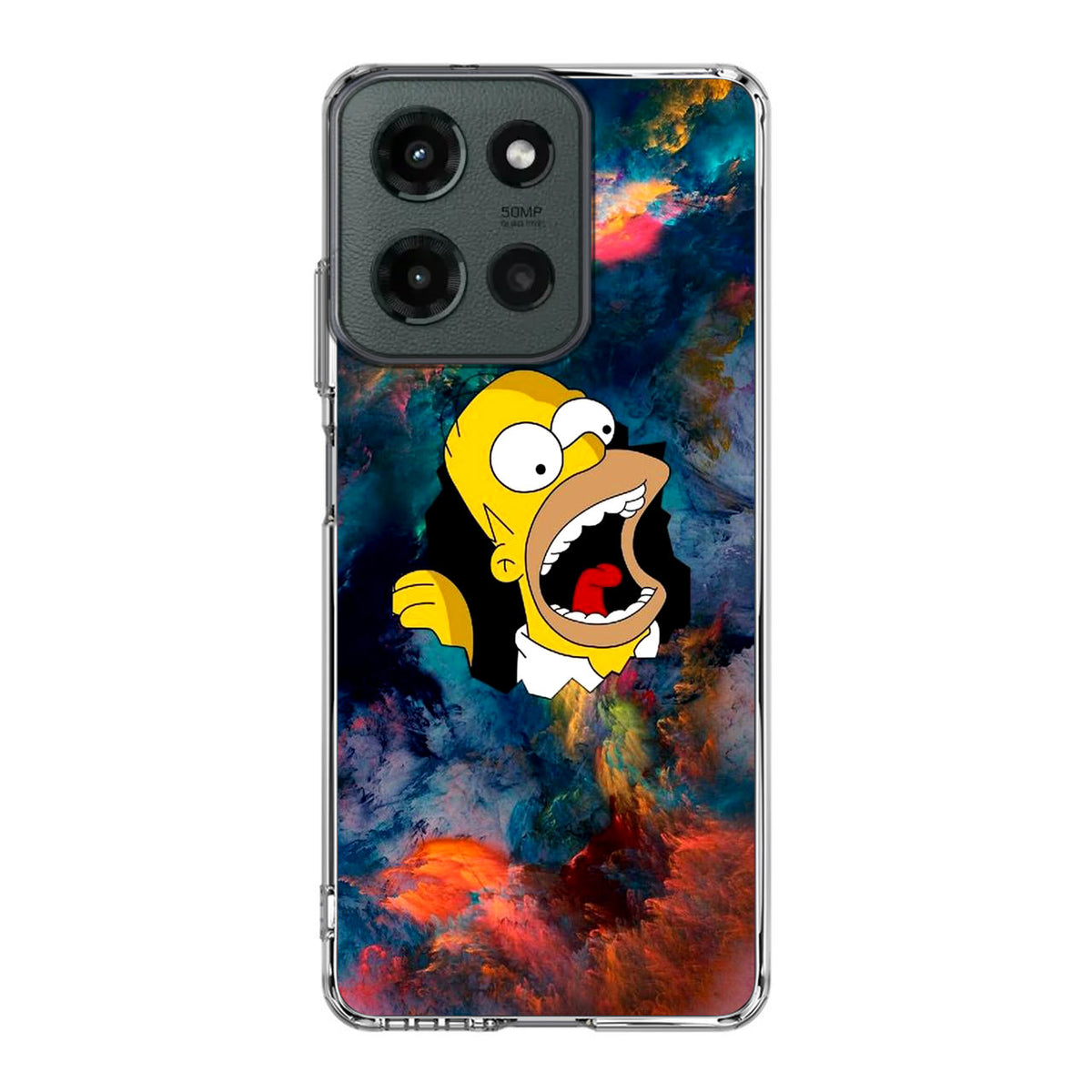Homer Behind The Black Hole Motorola Moto G 2025 Case
