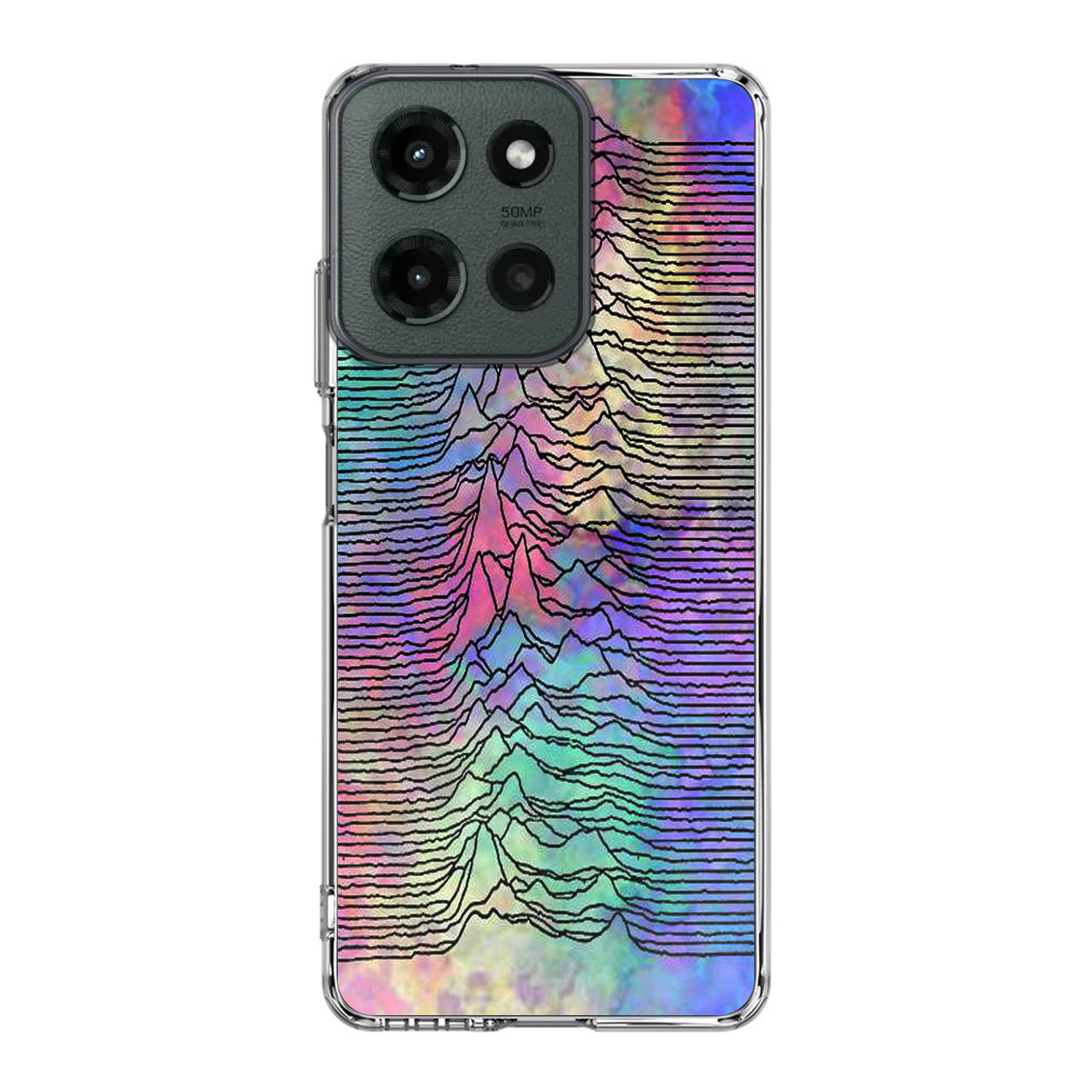 Joy Division Unknown Pleasures Colorful Motorola Moto G 2025 Case