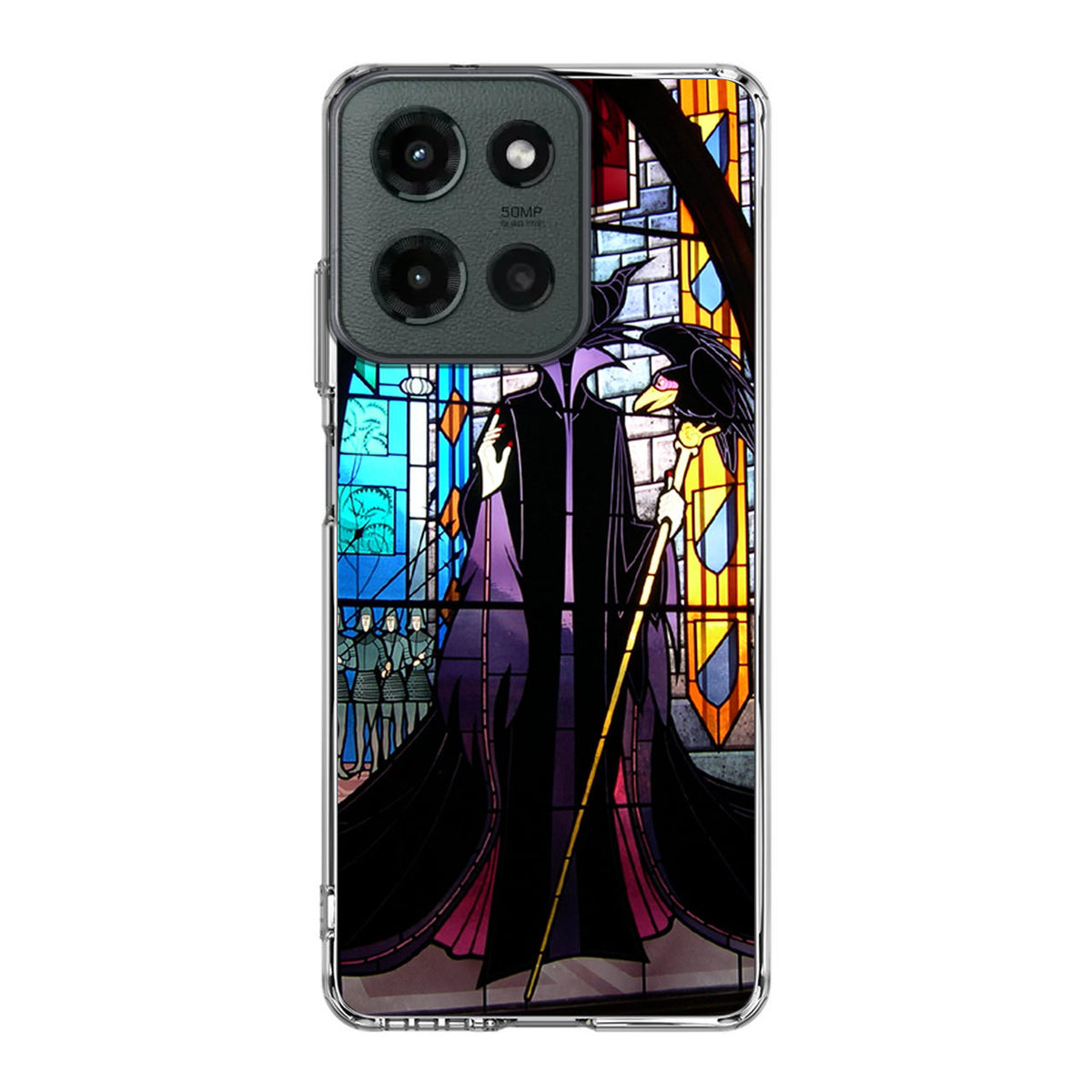 Maleficent Sleeping Beauty Glass Art Motorola Moto G 2025 Case