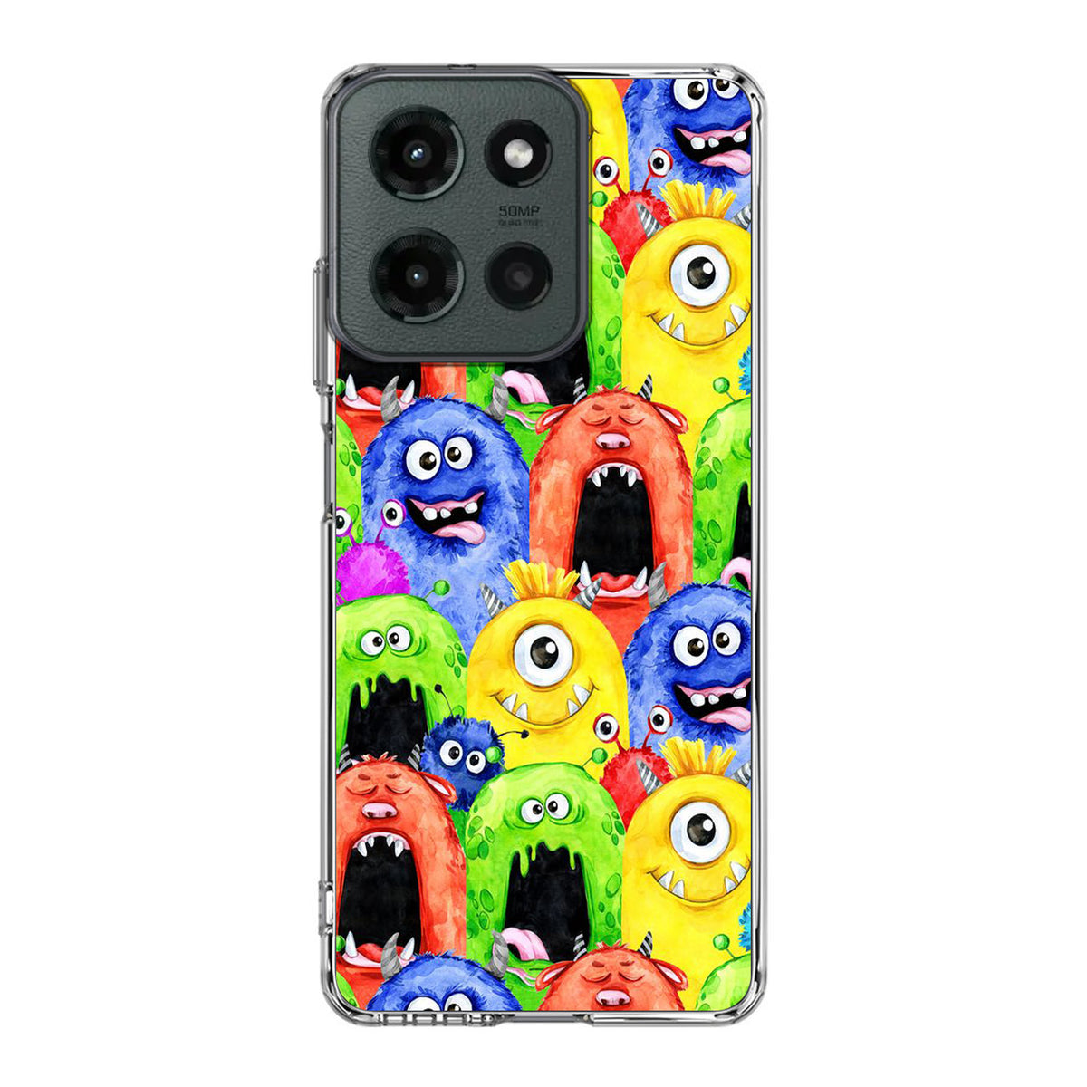 Monster Watercolor Art Motorola Moto G 2025 Case