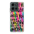 Rainbow Unicorn Quote Motorola Moto G 2025 Case