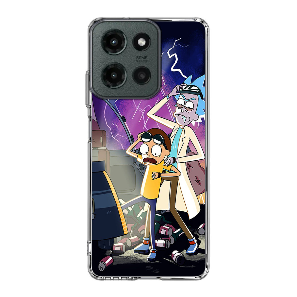 Rick And Morty Back To The Future Motorola Moto G 2025 Case