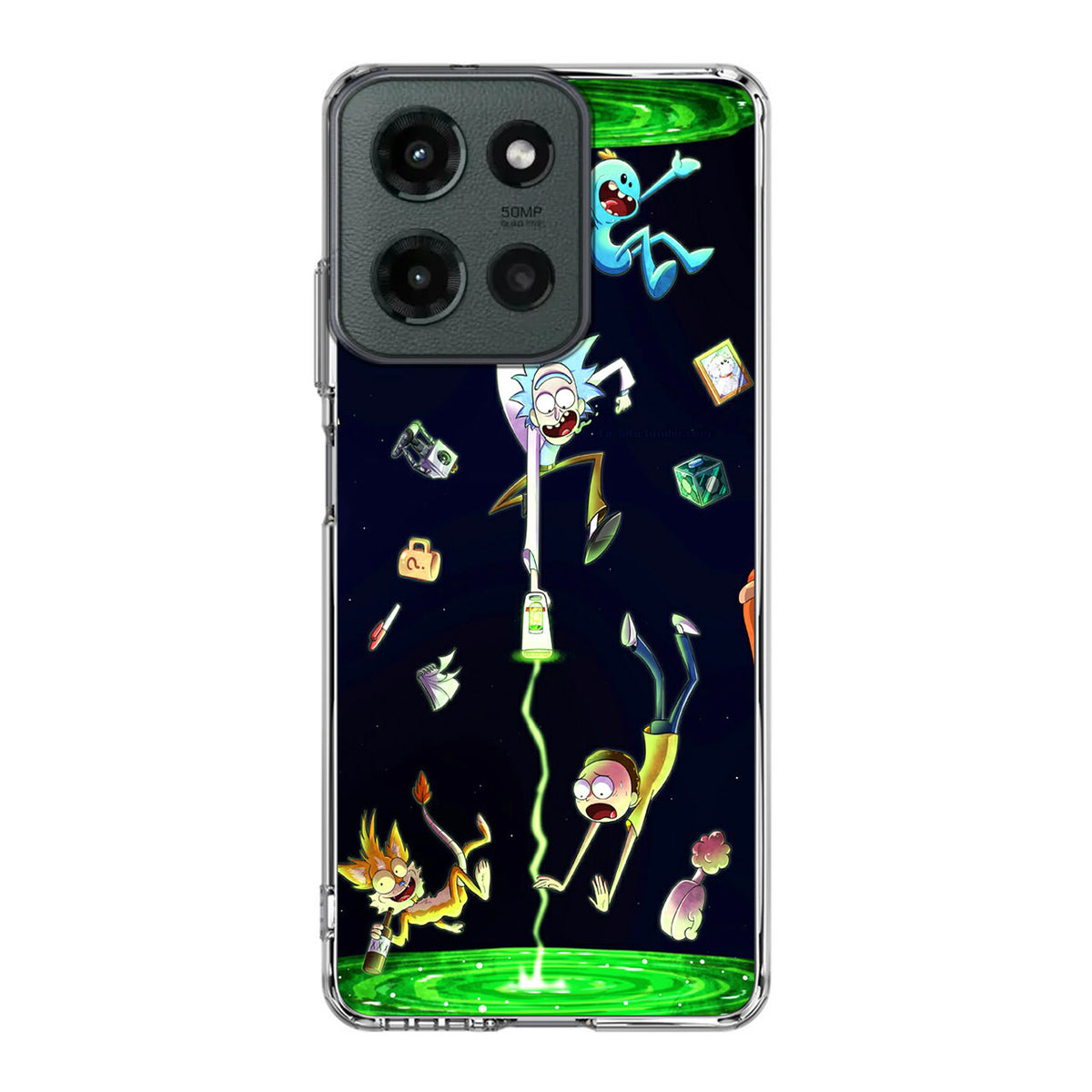Rick And Morty Portal Fall Motorola Moto G 2025 Case