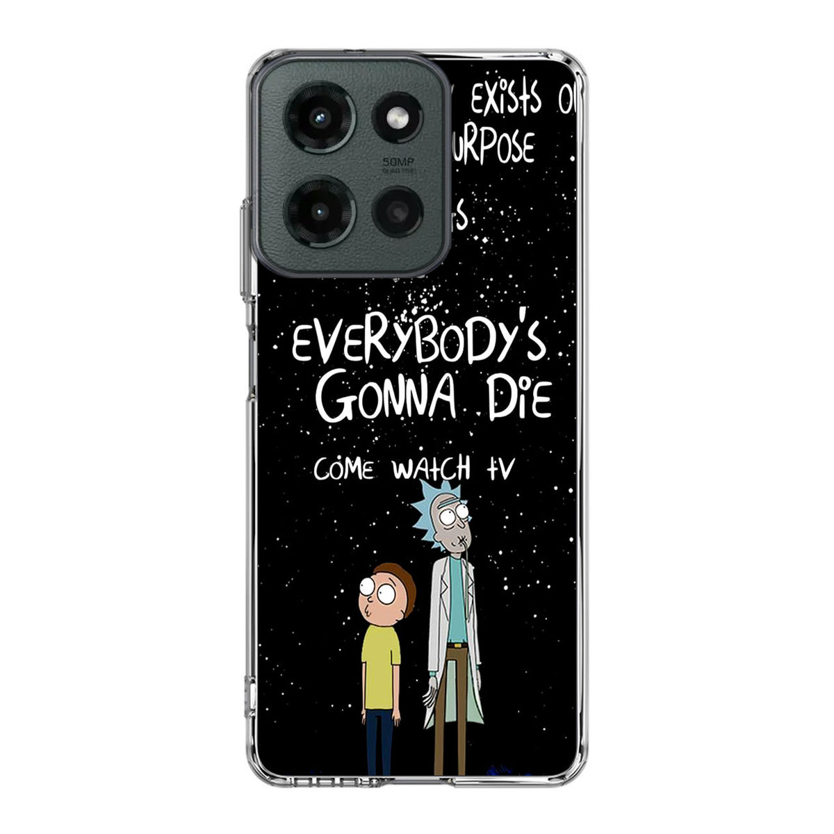 Rick And Morty Quotes Motorola Moto G 2025 Case