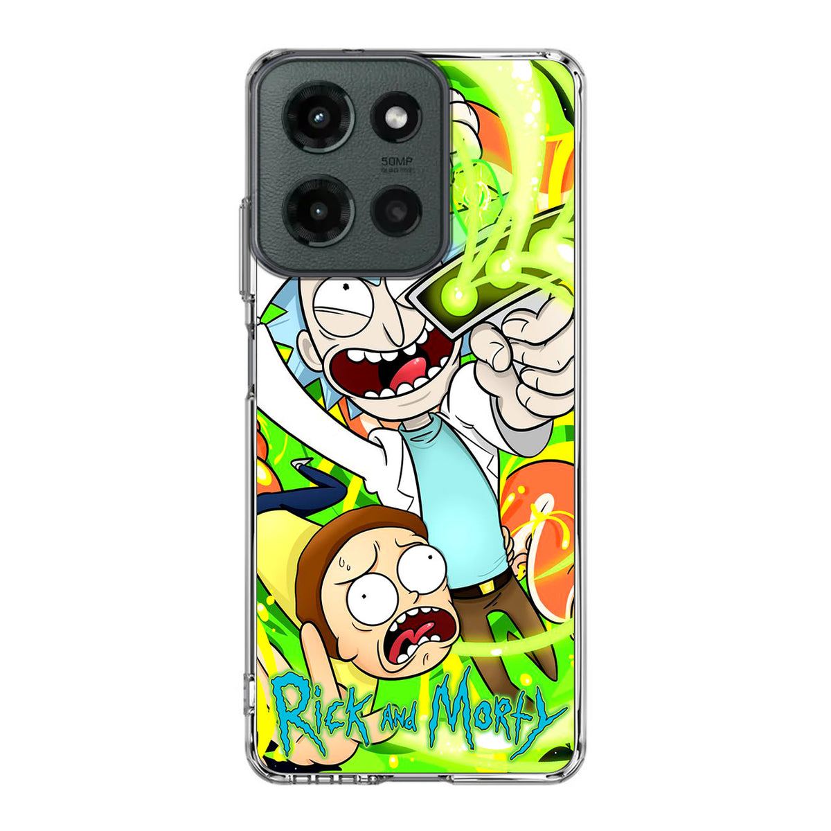 Rick And Morty Shoot Portal Gun Motorola Moto G 2025 Case