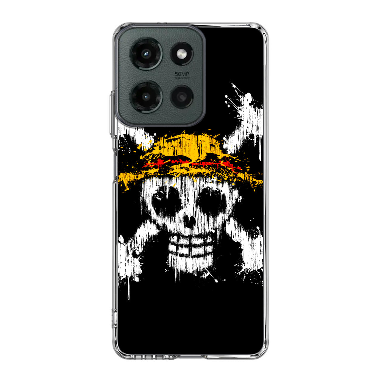 Straw Hat Pirate Logo Paint Motorola Moto G 2025 Case
